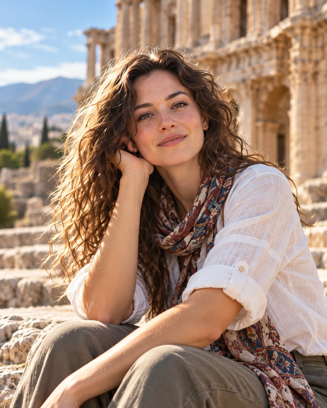 AI-generated portrait of Clara Arden, a fictional editorial character