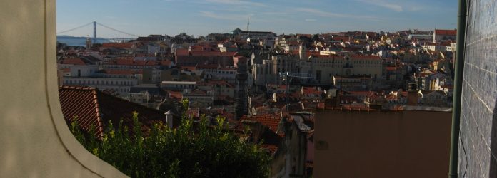lisbon-alfama-view Lisbon seen across the rooftops from Alfama.