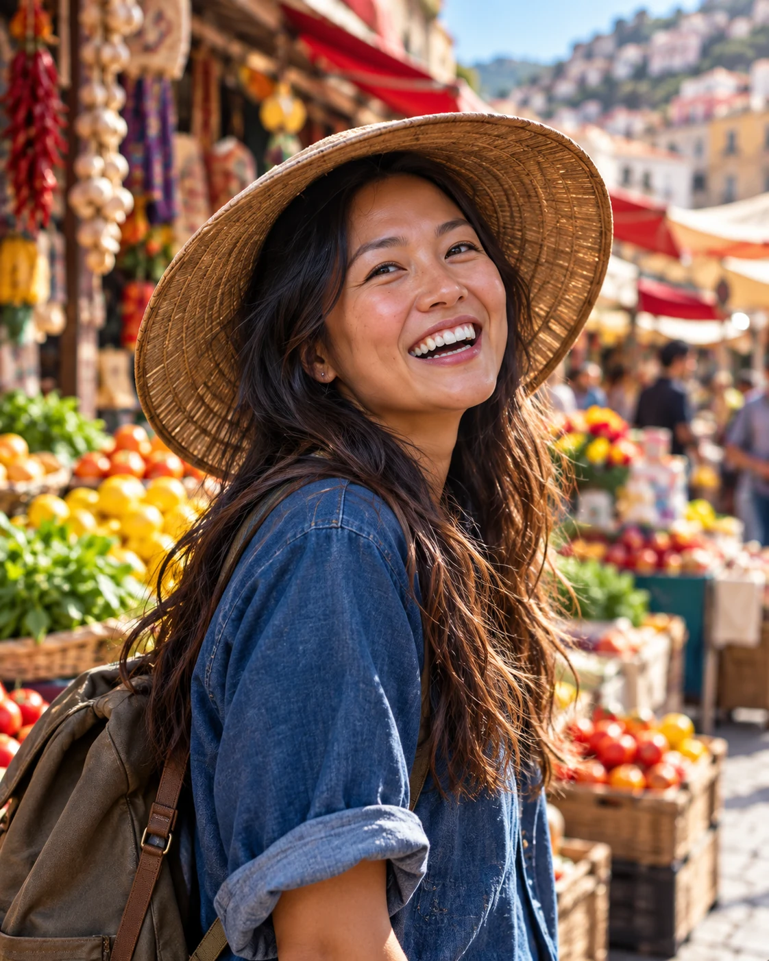 AI-generated portrait of Maya Brooks, a fictional editorial character